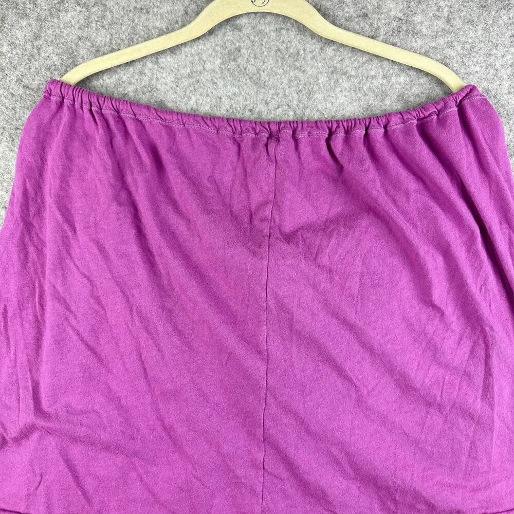 Free People Beach Two Way Top Womens Medium Electric Grape Open Boho Tassels*